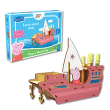 Load image into Gallery viewer, Peppa's DIY Coloring Ship Pen Stand- Learn about Ships