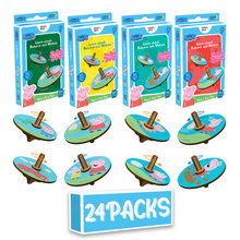 Load image into Gallery viewer, Peppa's DIY Spinning Tops (24 Packs) - Learn Balance & Motion