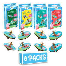 Load image into Gallery viewer, Peppa's DIY Spinning Tops (8 Packs) - Learn Balance & Motion