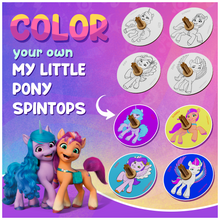 Load image into Gallery viewer, My Little Pony DIY Spinning Tops (2 Packs) - Learn Balance & Motion