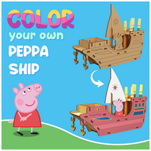 Load image into Gallery viewer, Peppa's DIY Coloring Ship Pen Stand- Learn about Ships