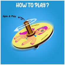 Load image into Gallery viewer, My Little Pony DIY Spinning Tops (2 Packs) - Learn Balance & Motion