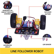 Load image into Gallery viewer, Line Follower Robot components
