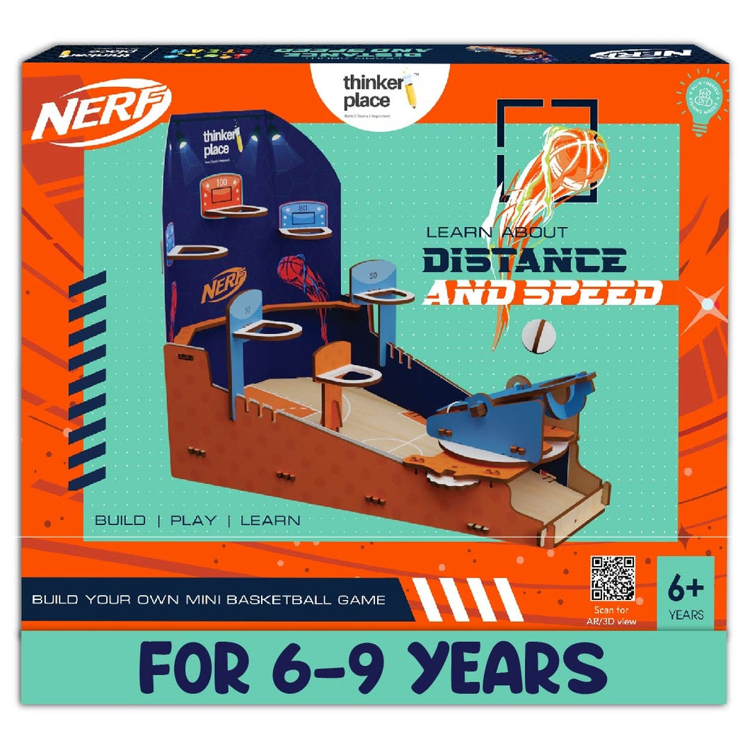 Nerf DIY Basketball Frenzy- Learn about Distance & Speed