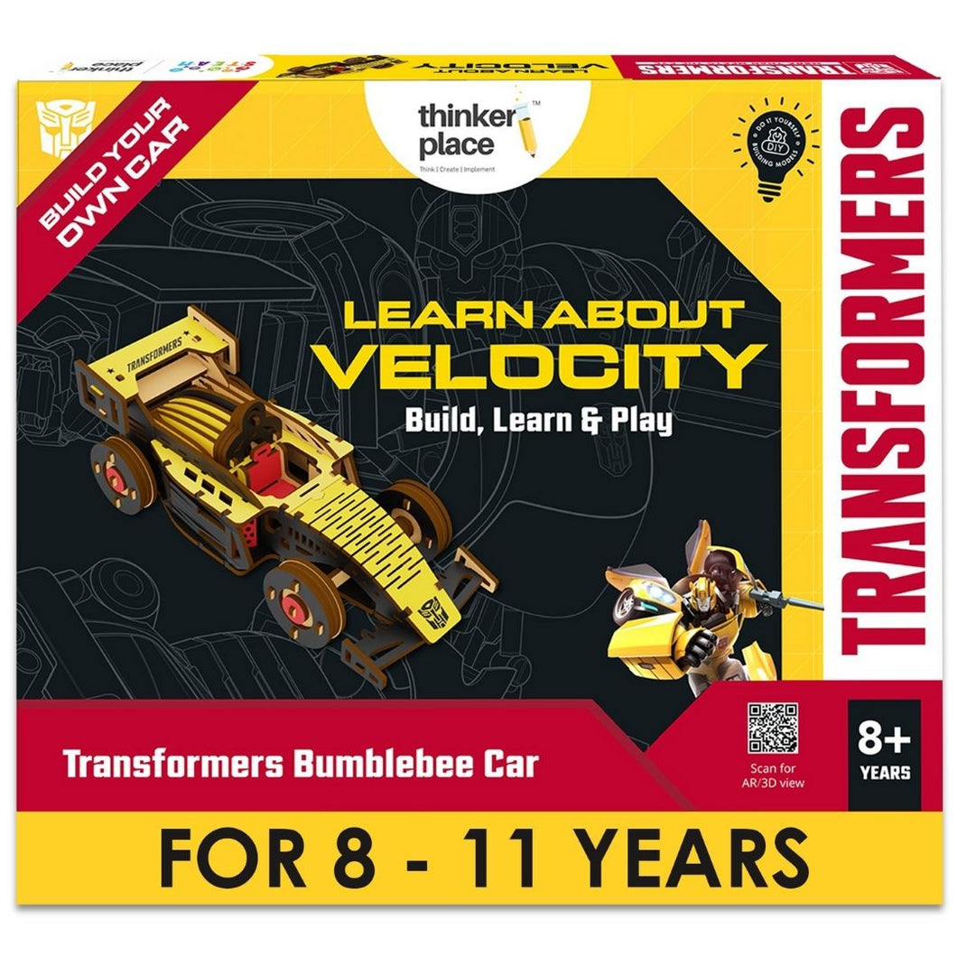 Transformers Bumblebee DIY  Race Car- Learn about Velocity