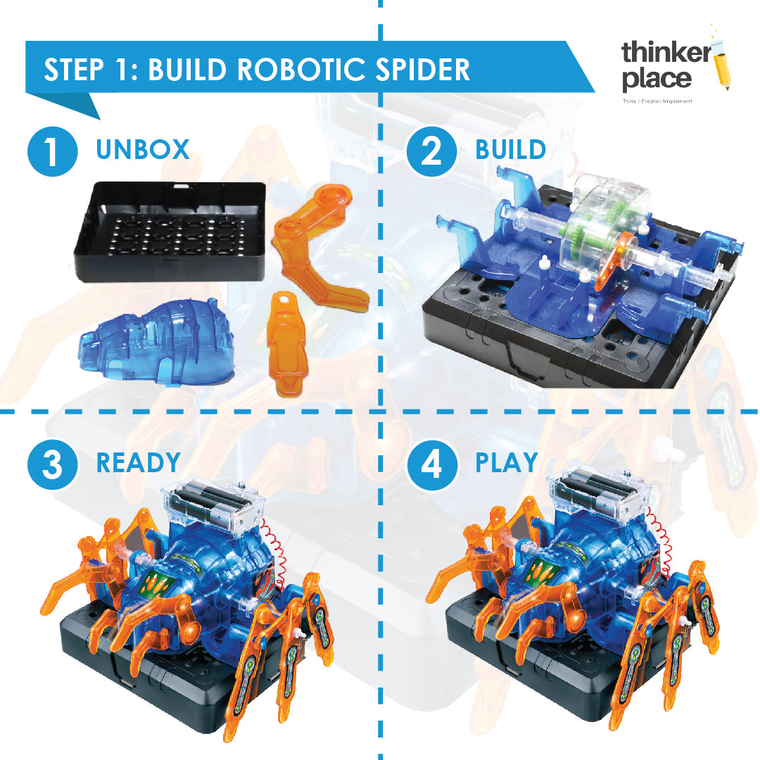 ThinkerPlace DIY Robotic Spider | Best Robotics Kit & Educational Toy ...