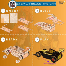 Load image into Gallery viewer, Transformers Bumblebee DIY  Race Car- Learn about Velocity
