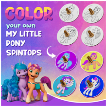 Load image into Gallery viewer, My Little Pony DIY Spinning Tops (2 Packs) - Learn Balance &amp; Motion
