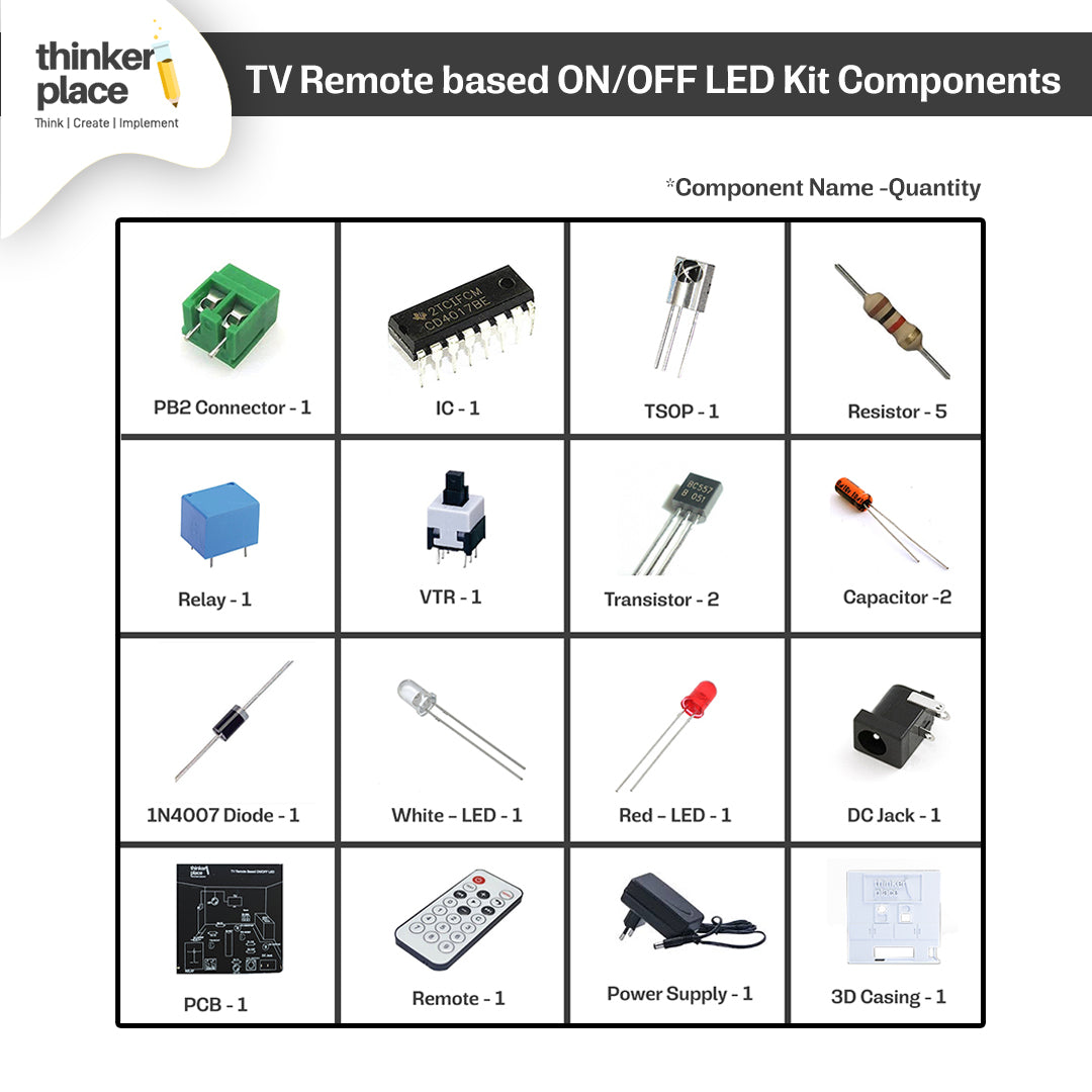 TinkL Electronics & Robotics Kit, Make 40+ Home Automation Projects 100+  parts with Sensors