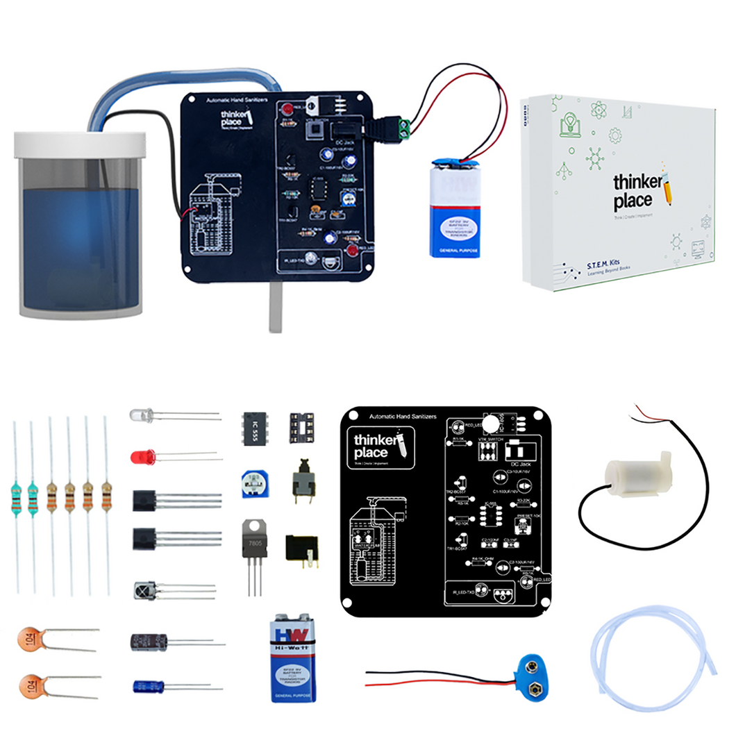 Smart Hand Sanitizer Kit (Age 12+) | STEM Educational Toy | Learn Automation & Electronics